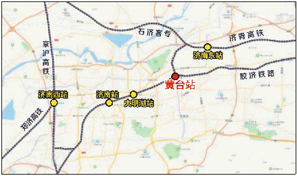 黄台联络线是济南铁路枢纽济南站与济南东站两大主要客运站的客运