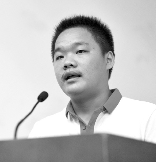 考入中国海洋大学的阳光学子韩长城讲述自己的故事.