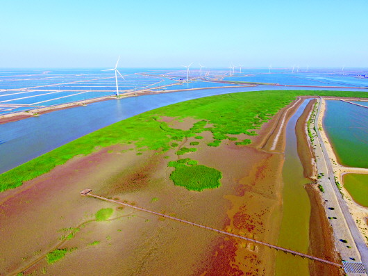 ◤《俯瞰黃河島》 攝影 周立新