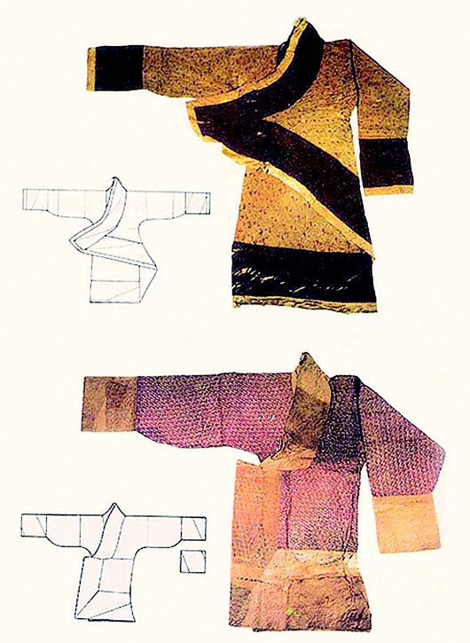 古代服装中的曲裾.