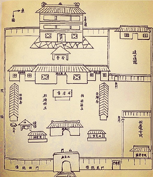 道教建筑平面图图片