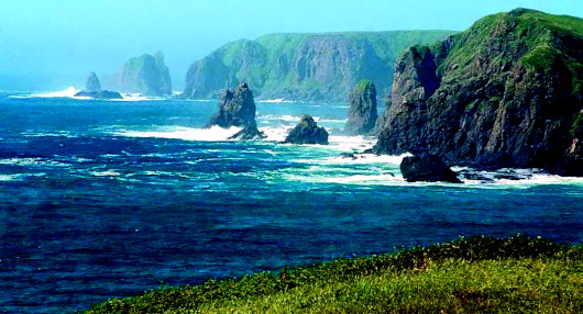 濃霧遮住庫頁島