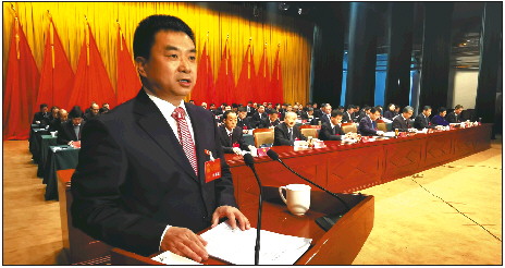 商河县县长袁长奎作政府工作报告.